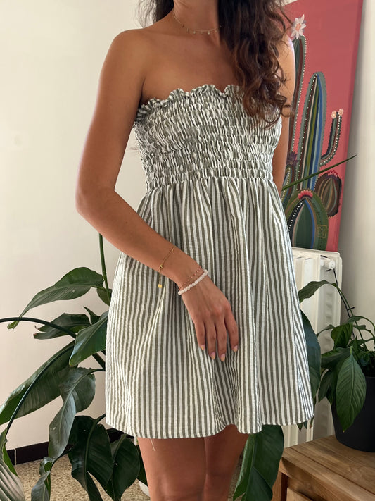 Robe bustier Olive